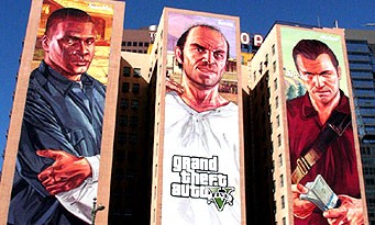 GTA 5：洛杉磯市中心的巨型海報！